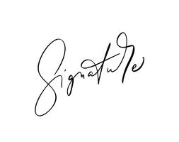 Signature